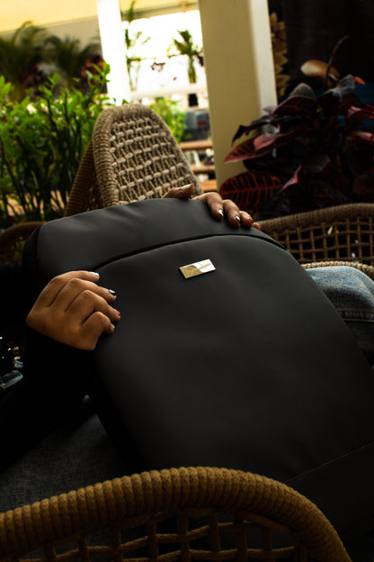 smart backpack with multiple compartments laptop sleeve modern design