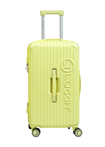 Yellow suitcase LUGGIT CDG trunk luggage set of 3 20 24 30 inch cabin check-in suitcase