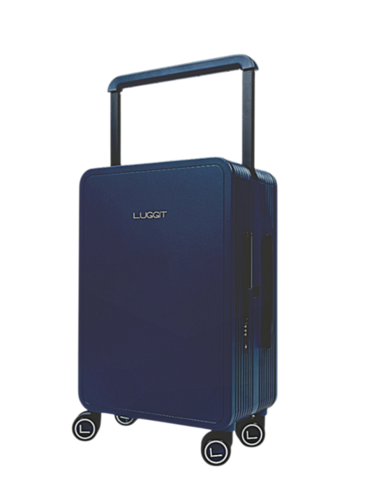 LUGGIT premium blue cabin trolley bag 20 inch lightweight luggage