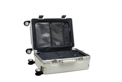minimal black hard shell suitcase modern design