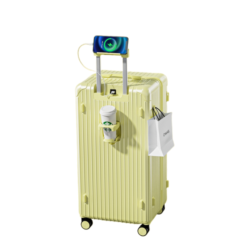 LUGGIT -CDG-Trunk Trolley bag  , 20"(Cabin) ,24"(Medium),30"(Extra Large) (Yellow)