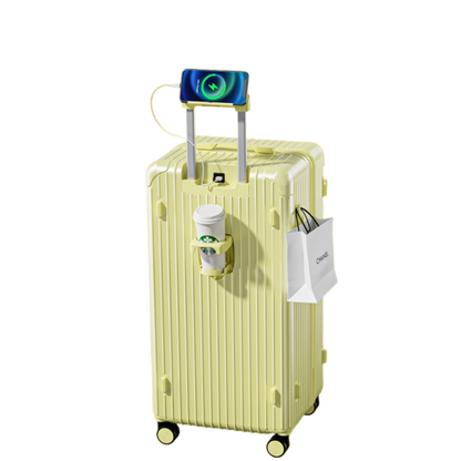 LUGGIT -CDG-Trunk Trolley bag  , 20"(Cabin) ,24"(Medium),30"(Extra Large) (Yellow)