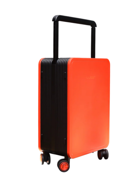 LUGGIT premium plus luggage set red-black 20 inch cabin 24 inch check-in trolly