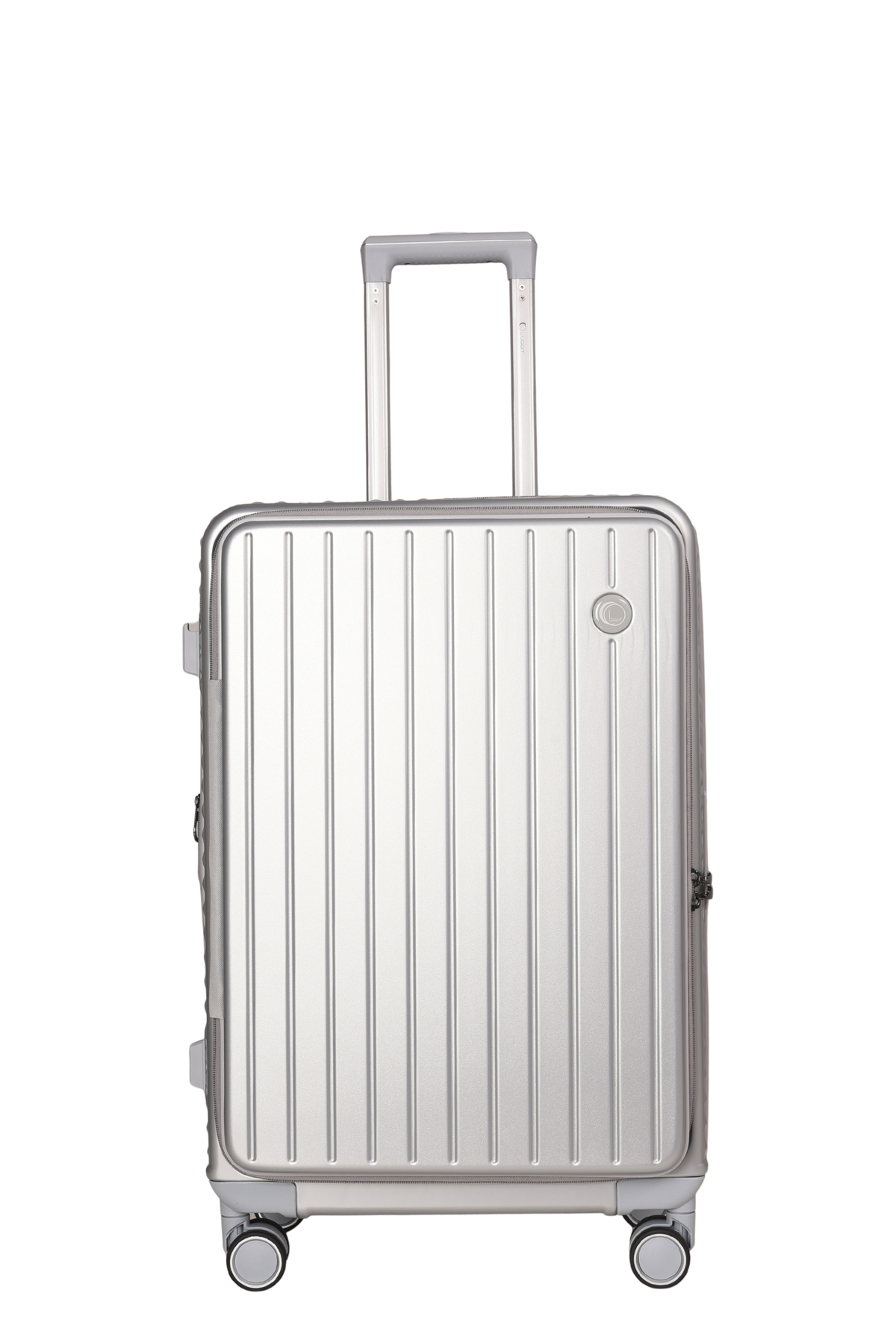 LUGGIT SFO 2.0 Premium Trolley Bag ,SmartView Wide Opening Design,TSA Lock, Polycarbonate Hard Shell,Grey