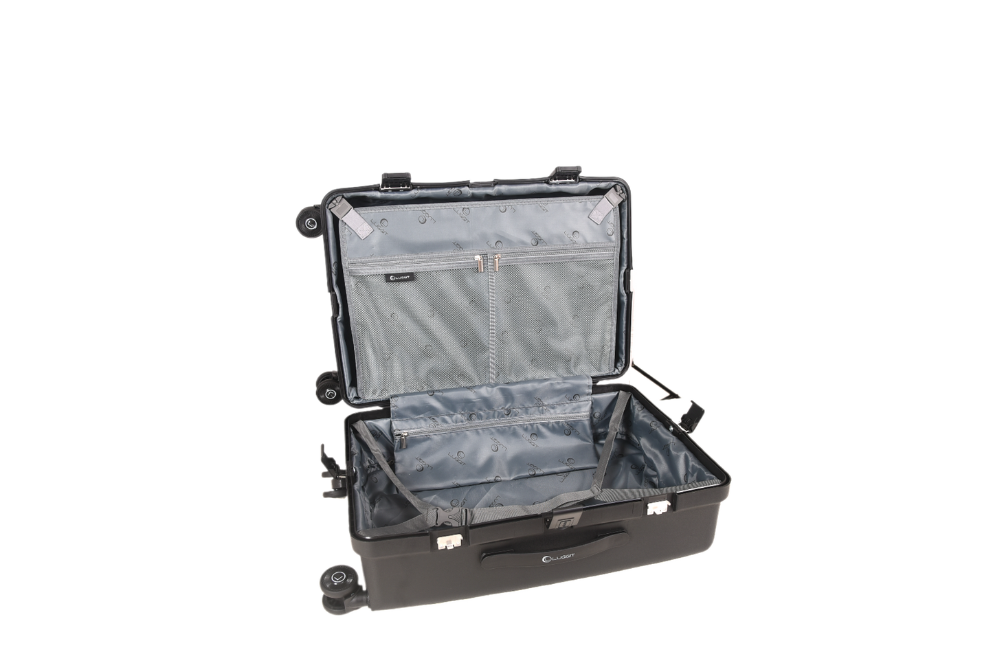 LUGGIT Osaka – 3-Piece Premium Trolley Luggage Set | Zipperless Design | TSA Lock-Black