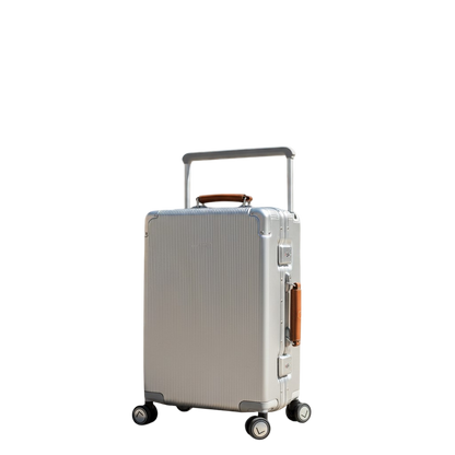 LUGGIT Luxury Trolley bag Cabin & Medium size , Polycarbonate ,Silver