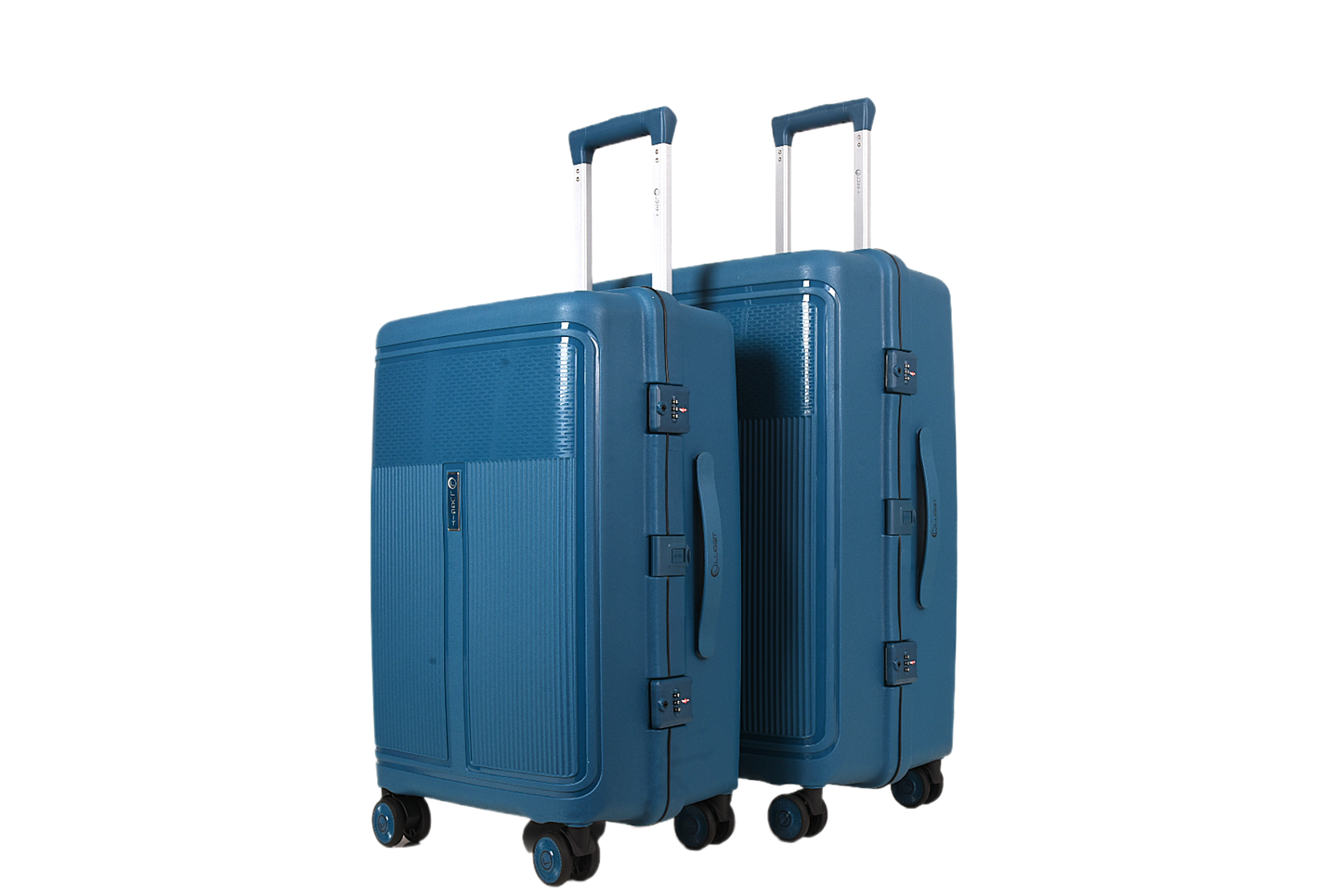 LUGGIT Osaka – 3-Piece Premium Trolley Luggage Set | Zipperless Design | TSA Lock- Petroleum Blue