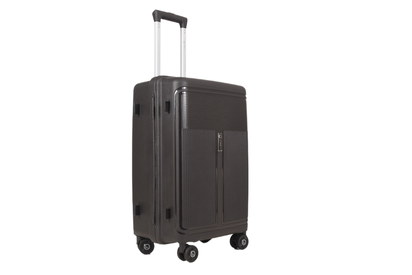 LUGGIT Osaka No zipper Premium Polypropylene Travel Trolley Bag set of 3 ,TSA Lock,,Black