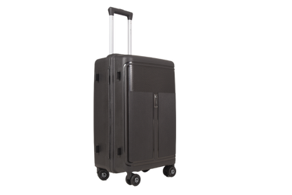 LUGGIT Osaka No zipper Premium Polypropylene Travel Trolley Bag set of 3 ,TSA Lock,,Black
