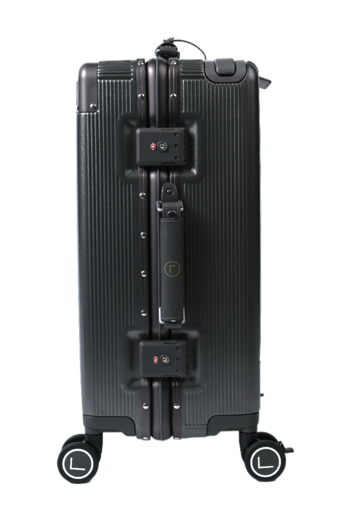 Black suitcase with wheels luggit