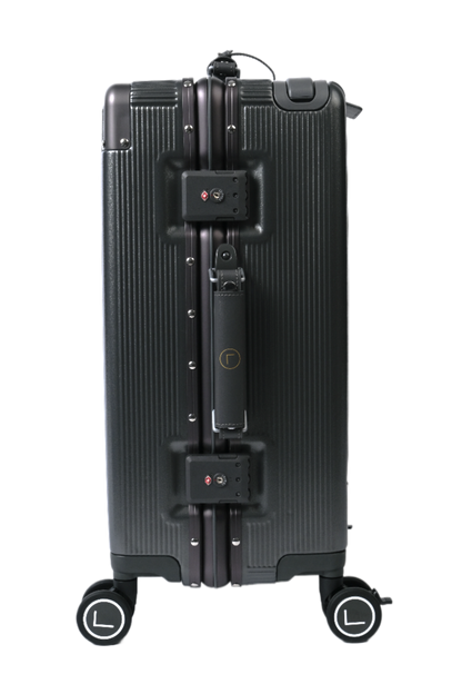 Black suitcase with wheels luggit