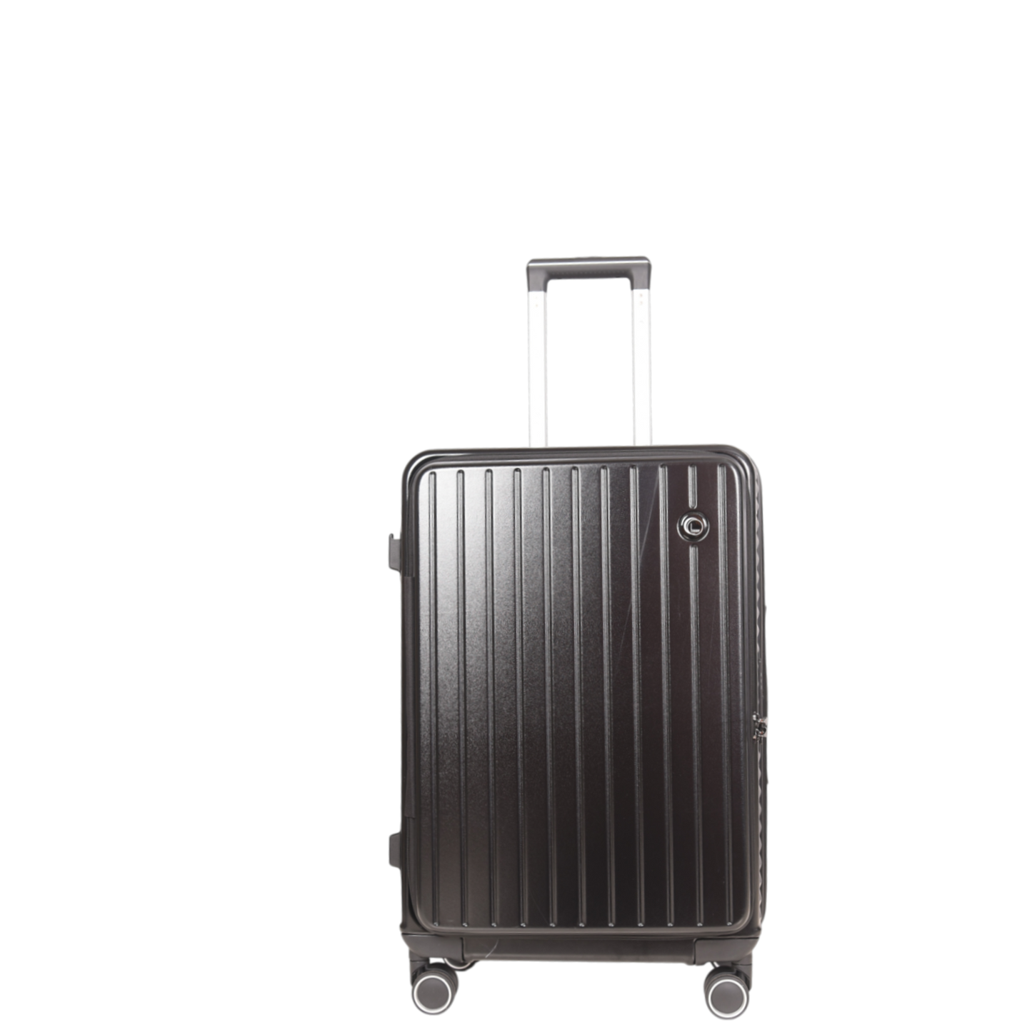 LUGGIT SFO 2.0 Premium Trolley Bag set of 3 ,SmartView Wide Opening Design,TSA Lock, Polycarbonate Hard Shell, Black