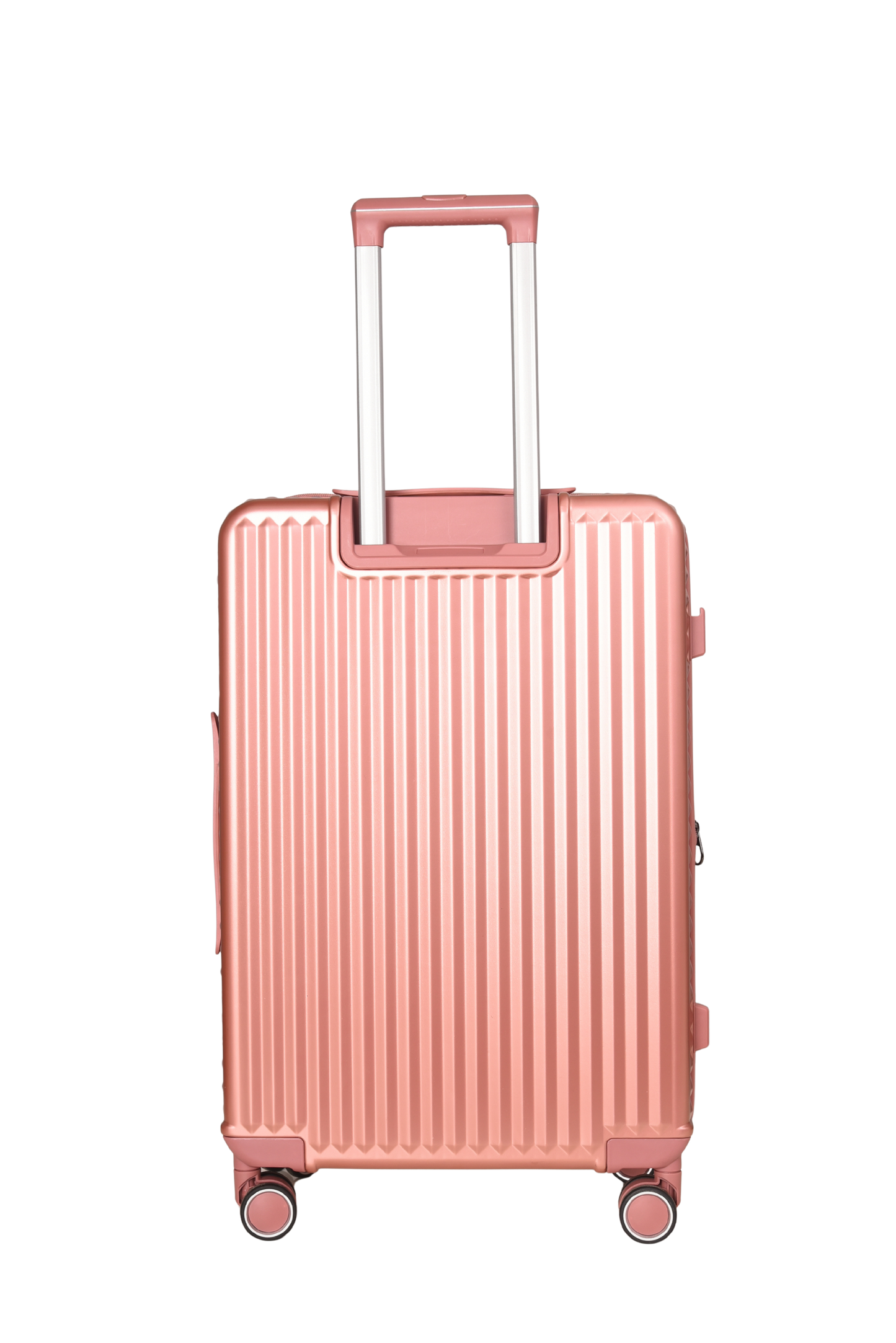 LUGGIT SFO 2.0 Premium Trolley Bag set of 3 ,SmartView Wide Opening Design,TSA Lock, Polycarbonate Hard Shell, Rose Gold