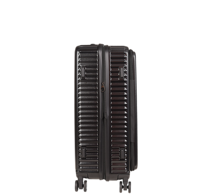 LUGGIT SFO 2.0 Premium Trolley Bag set of 3 ,SmartView Wide Opening Design,TSA Lock, Polycarbonate Hard Shell, Black