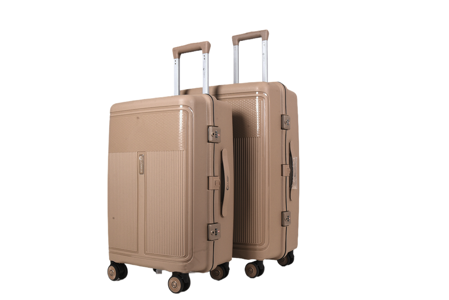 LUGGIT Osaka – 3-Piece Premium Trolley Luggage Set | Zipperless Design | TSA Lock- Champagne