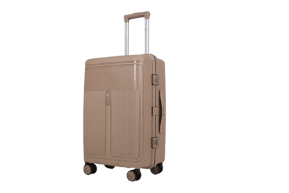 LUGGIT Osaka – 3-Piece Premium Trolley Luggage Set | Zipperless Design | TSA Lock- Champagne