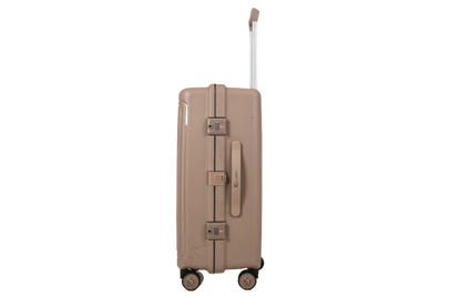 LUGGIT Osaka – 3-Piece Premium Trolley Luggage Set | Zipperless Design | TSA Lock- Champagne