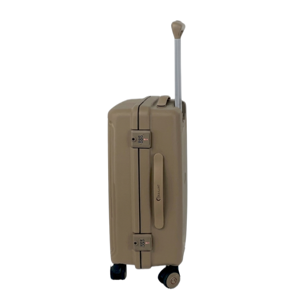 LUGGIT Osaka – 3-Piece Premium Trolley Luggage Set | Zipperless Design | TSA Lock- Champagne
