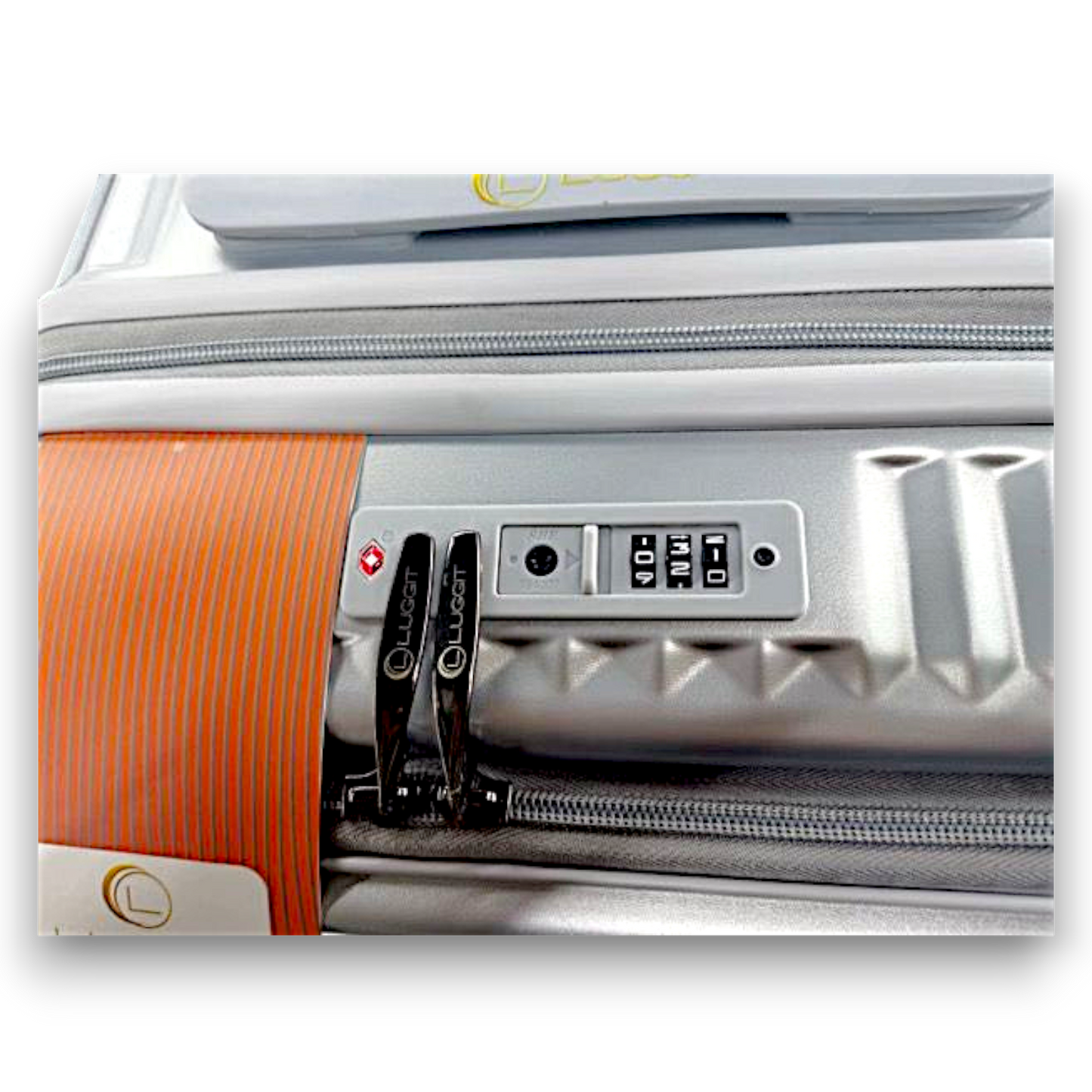 LUGGIT SFO 2.0 Premium Trolley Bag ,SmartView Wide Opening Design,TSA Lock, Polycarbonate Hard Shell,Grey