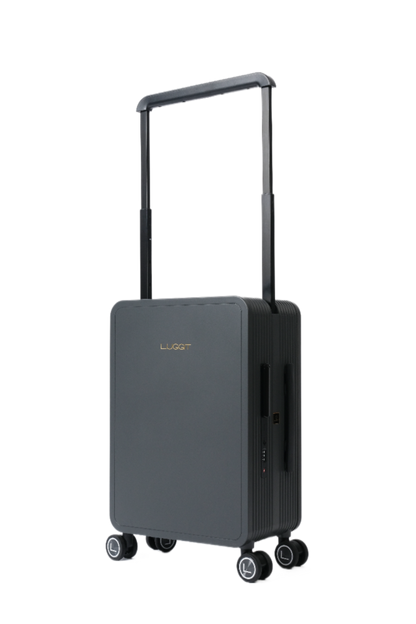 LUGGIT Premium Cabin Luggage, Grey