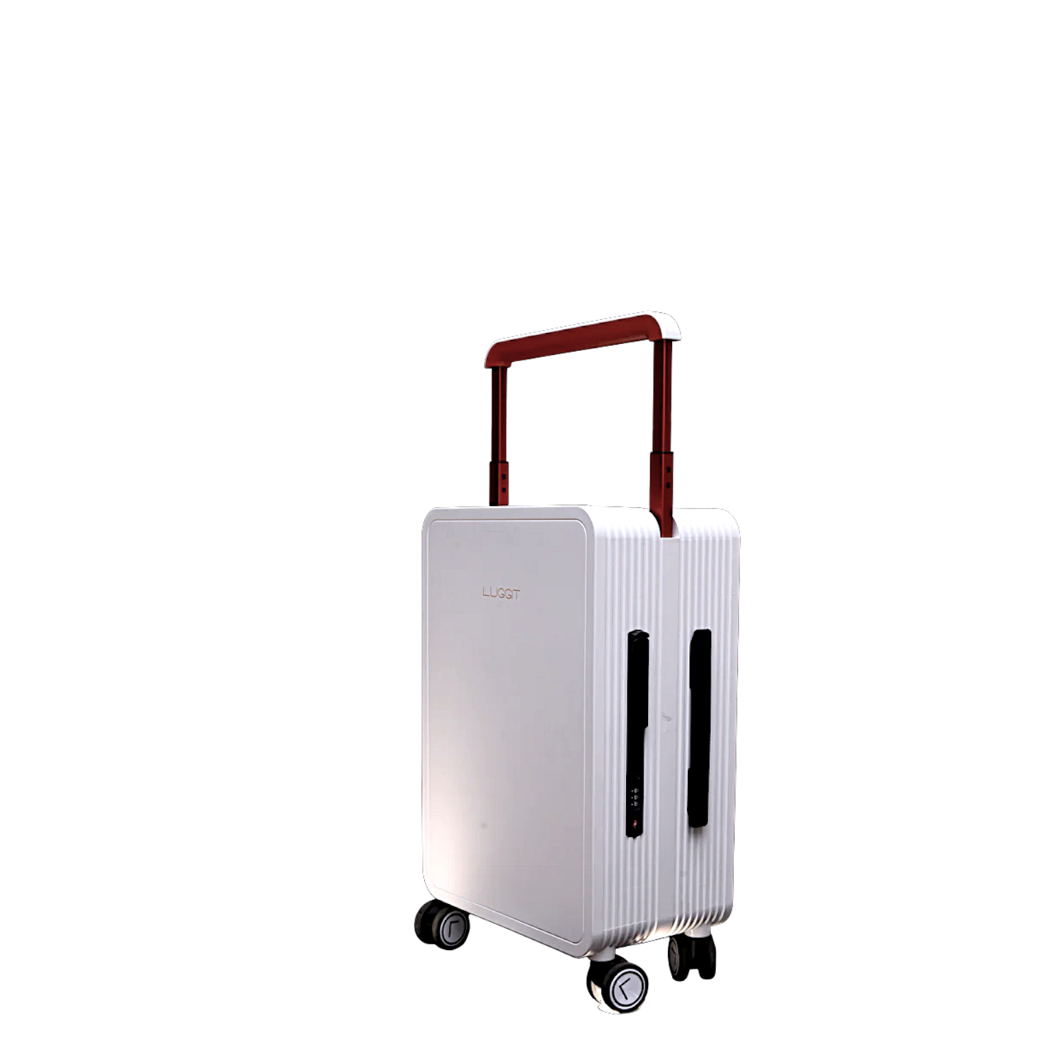 white hard shell cabin suitcase 20 inch modern travel luggage