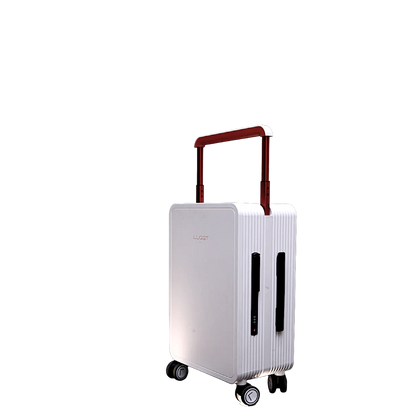 white hard shell cabin suitcase 20 inch modern travel luggage