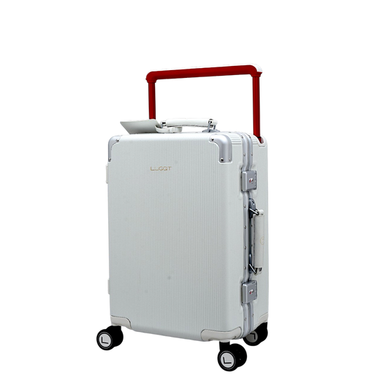 LUGGIT - Luxury - White -20" cabin Luggage