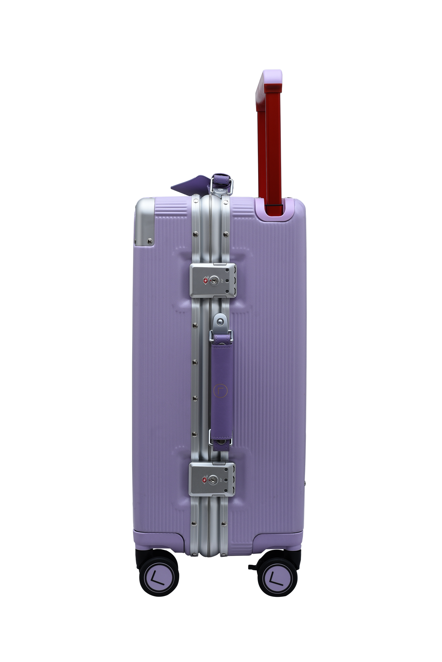 luxury silver travel suitcase set airport carry on