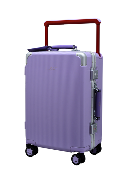 LUGGIT luxury purple trolley bag set 20 inch cabin luggae carry on 