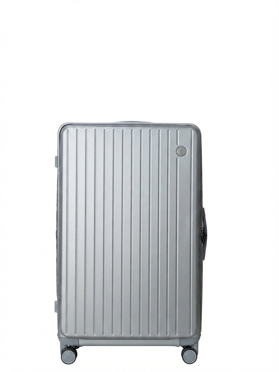 LUGGIT SFO 2.0 Premium Trolley Bag ,SmartView Wide Opening Design,TSA Lock, Polycarbonate Hard Shell,Grey