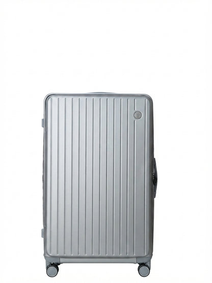 LUGGIT SFO 2.0 Premium Trolley Bag ,SmartView Wide Opening Design,TSA Lock, Polycarbonate Hard Shell,Grey