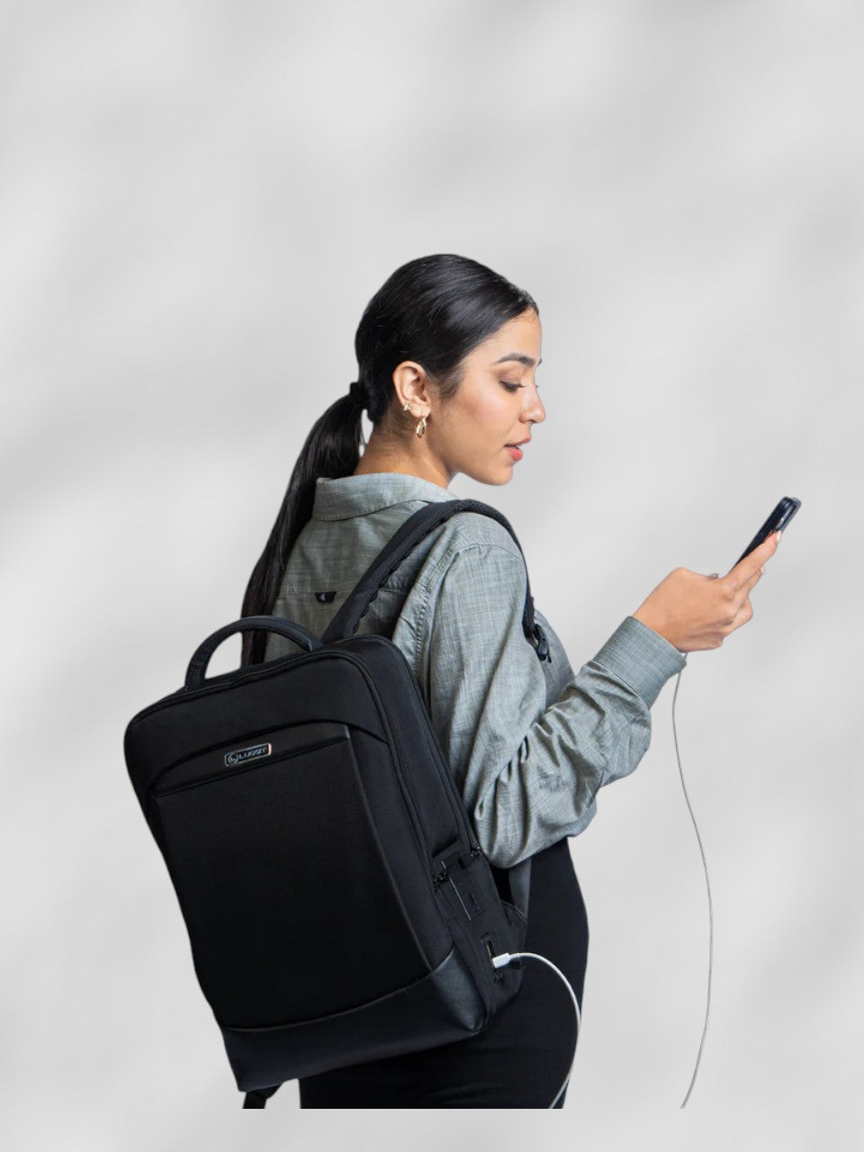 LUGGIT - BioShield-Pro - Backpack With ADVANCE Bio-Matrices LOCK, laptop cum Travel Bag