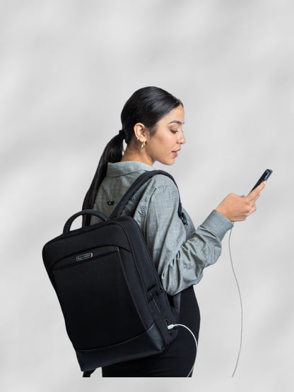 LUGGIT - BioShield-Pro - Backpack With ADVANCE Bio-Matrices LOCK, laptop cum Travel Bag