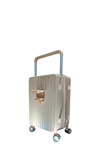 LUGGIT SFO -Cabin Trolley Bag , Front Opening-Pink