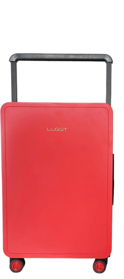 LUGGIT Premium Plus 20" Cabin & 24" Check in Luggage set of 2 Pc Dual Tone Red/Black