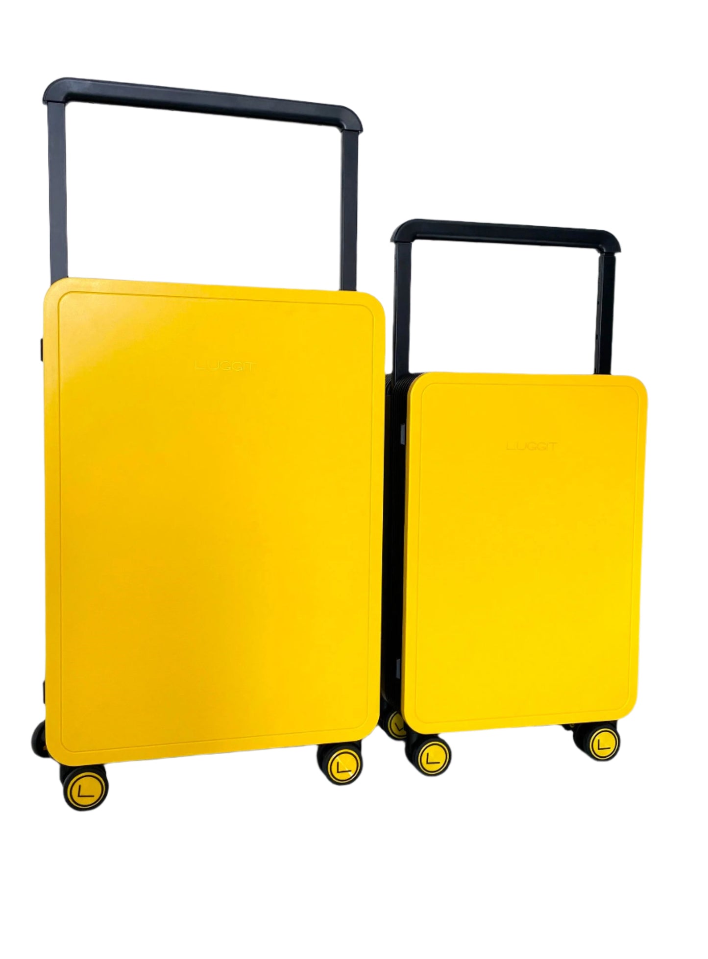 LUGGIT Premium Plus 20" Cabin & 24" Check in Luggage set of 2 Pc Dual Tone Yellow/Black