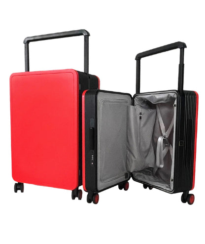 LUGGIT Premium Plus 20" Cabin & 24" Check in Luggage set of 2 Pc Dual Tone Red/Black