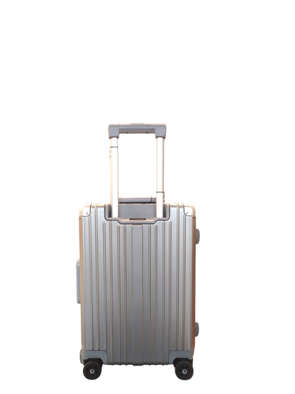LUGGIT Smart Pro Fingerprint Cabin Luggage – 20 inch-Silver