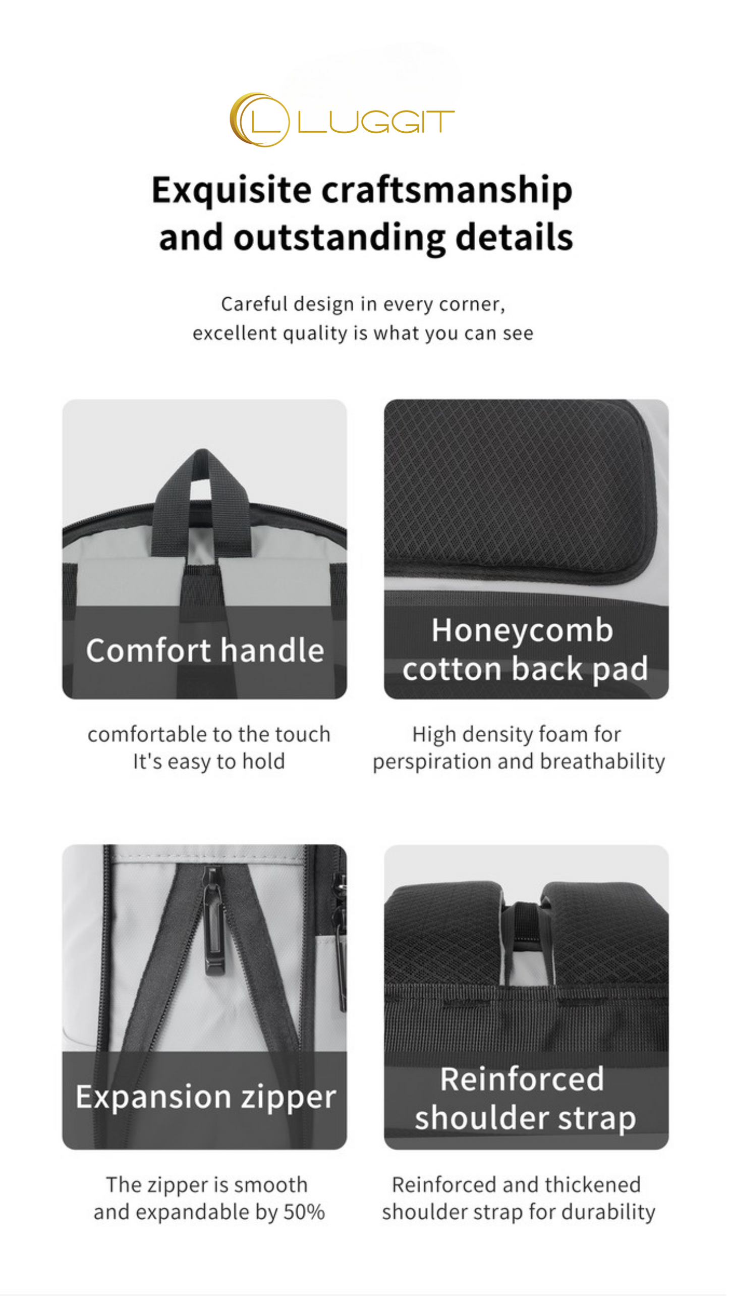 LUGGIT-BioShield Lifestyle-2421 Biometric Laptop Backpack