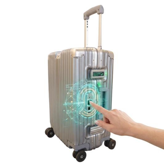 LUGGIT Smart Pro Next Gen. Fingerprint Sensor unlocking System -Cabin -Silver