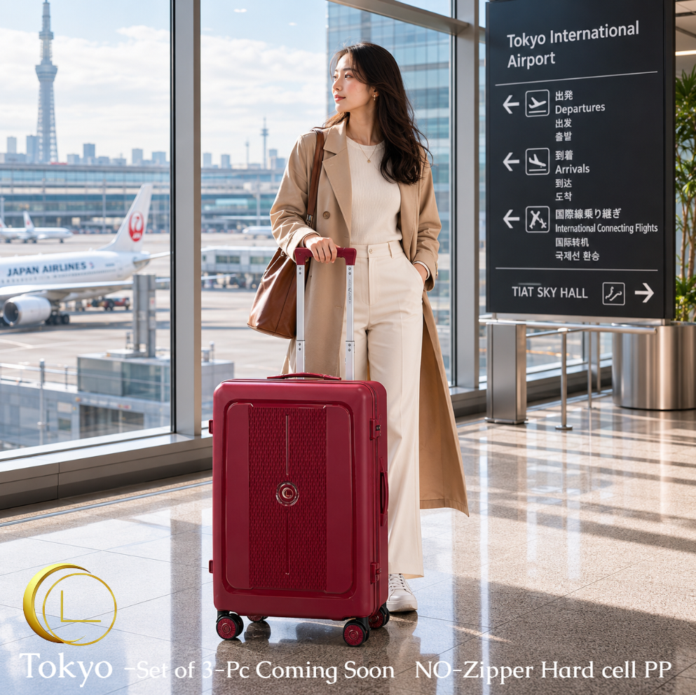 LUGGIT Tokyo – 3-Piece Premium Trolley Luggage Set | Zipperless Design | TSA Lock (Coming soon)