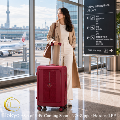 LUGGIT Tokyo – 3-Piece Premium Trolley Luggage Set | Zipperless Design | TSA Lock (Coming soon)