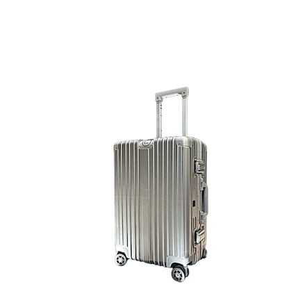 LUGGIT - Smart  Silver Surfer with  Aluminium Metallic Frame - Cabin Travel Bag-20"