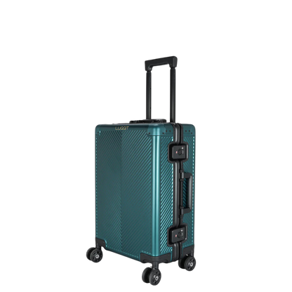 LUGGIT - Sovereign Circle Full Metal Aluminium Body & Frame - Cabin Luggage -Green