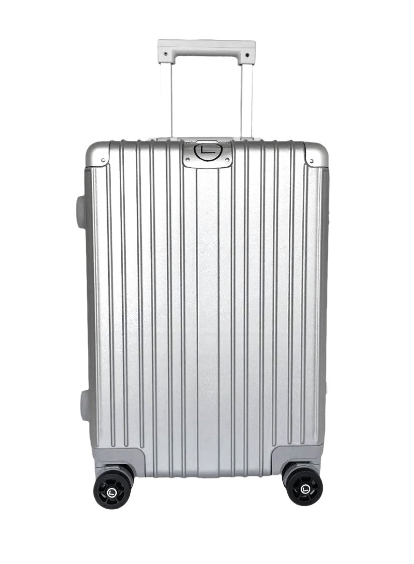 LUGGIT - Smart  Silver Surfer with  Aluminium Metallic Frame - Cabin Luggage-20"