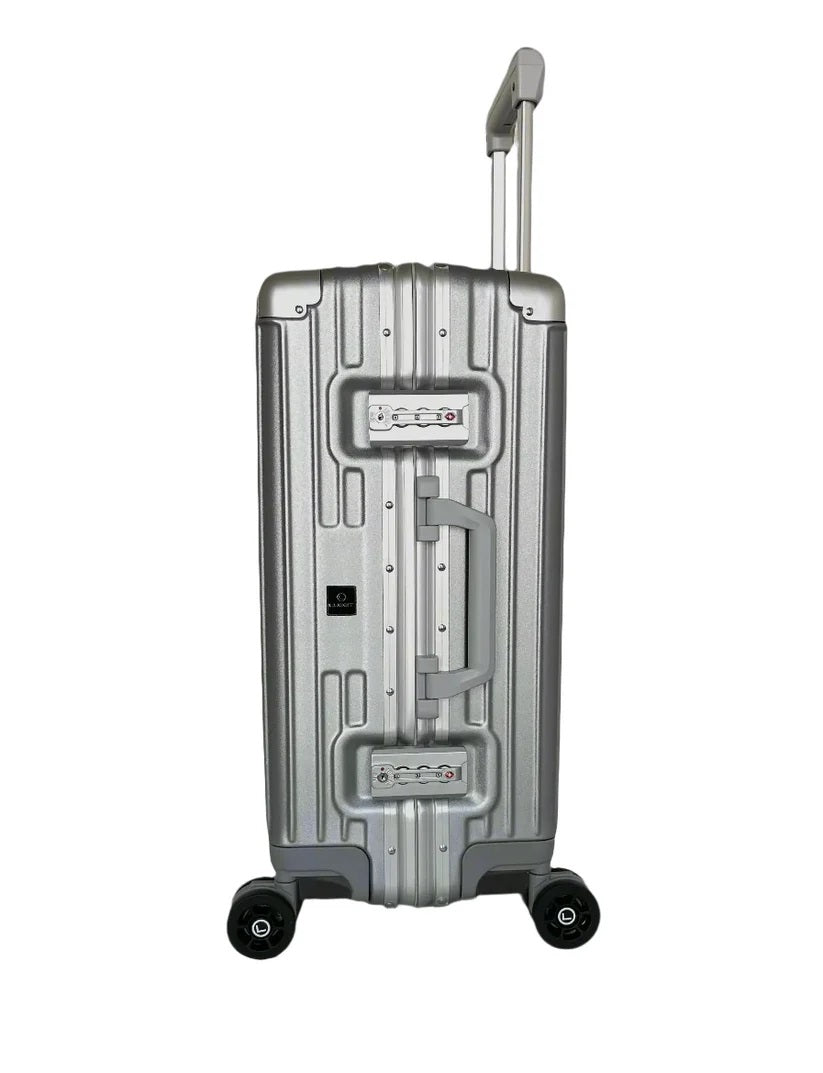 LUGGIT - Smart  Silver Surfer with  Aluminium Metallic Frame - Cabin Luggage-20"