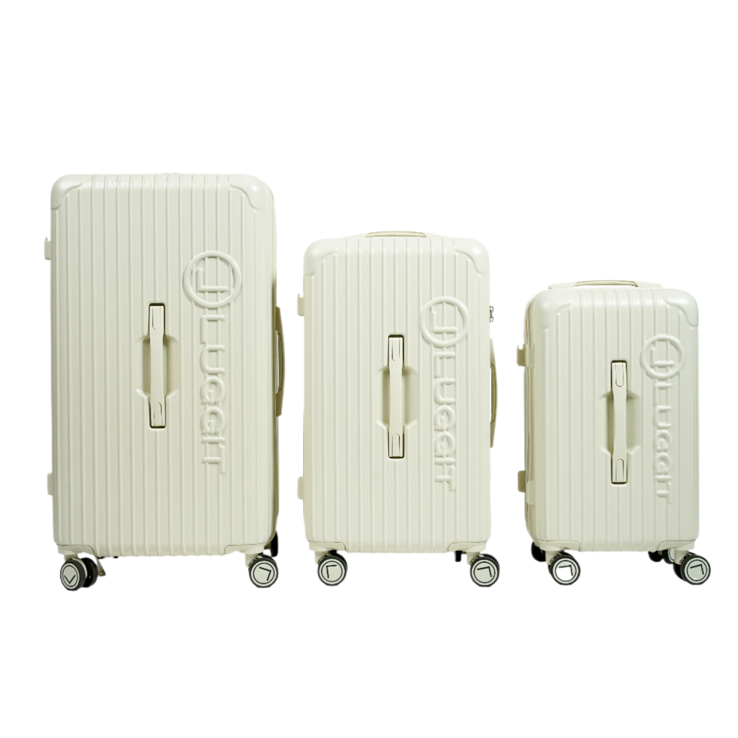 premium luggage set 3 piece airport travel cabin check-in large suitcase luggit