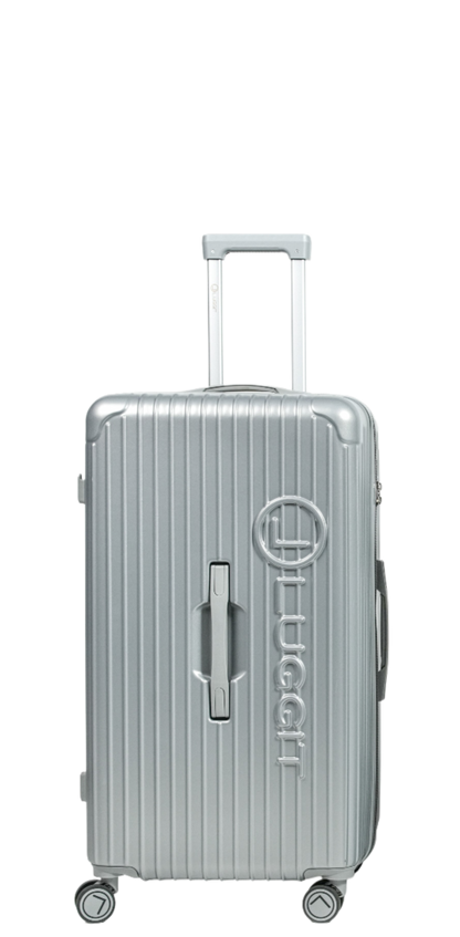 LUGGIT -CDG-Trunk Trolley bag  , 20"(Cabin) ,24"(Medium),30"(Extra Large) (White) (Grey)