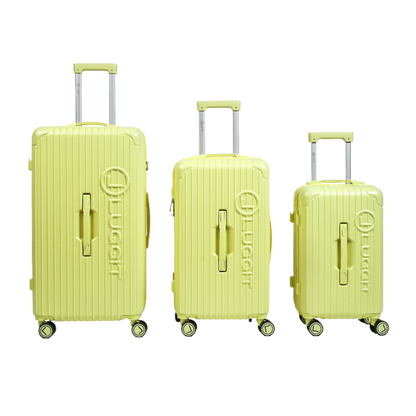 polycarbonate trunk trolley bag set spinner wheels travel luggage