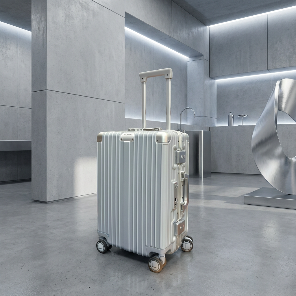 LUGGIT Smart "Pro MAX" Finger Print Unlock - With Triple Protection Cabin/Check-in Trolley Bag